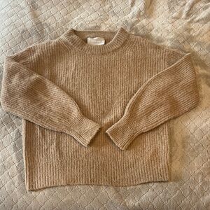 Everlane Alpaca Cocoon Crew - Taupe